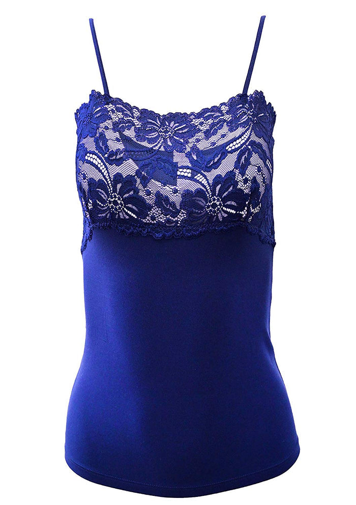 EGI Luxury Modal Women's Lace-Trimmed Camisole. Proudly Made in Italy (1135)