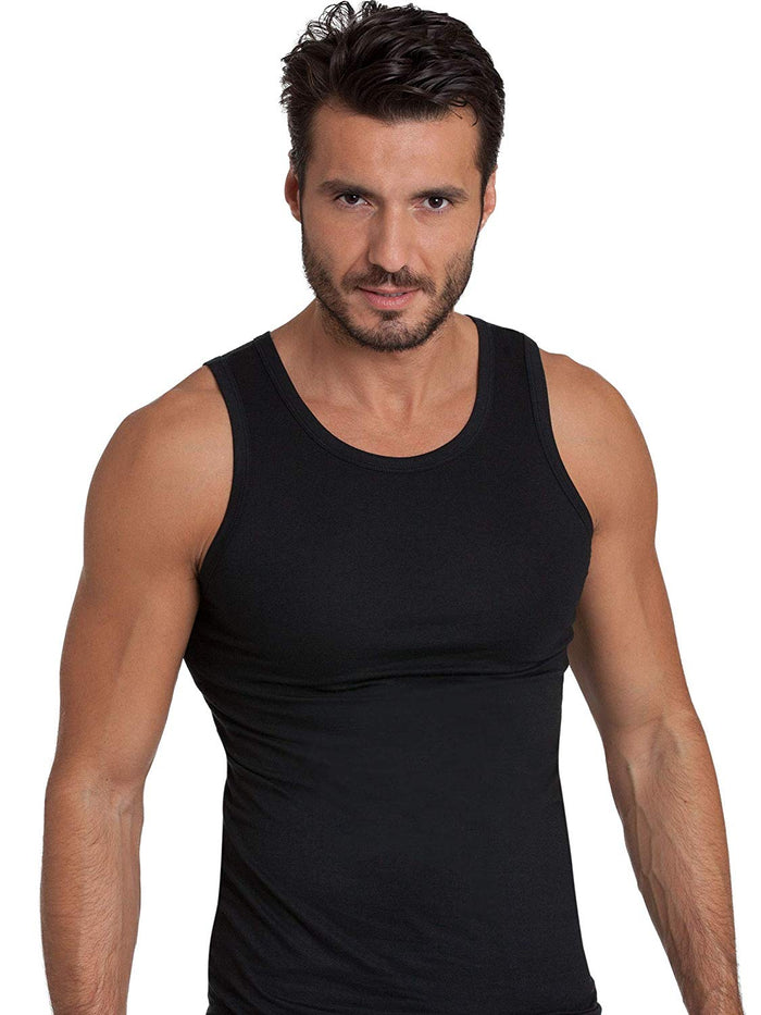 EGi Luxury Wool Silk Men's Sleeveless Shirt Muscle Tank Top. Proudly Made in Italy(455)