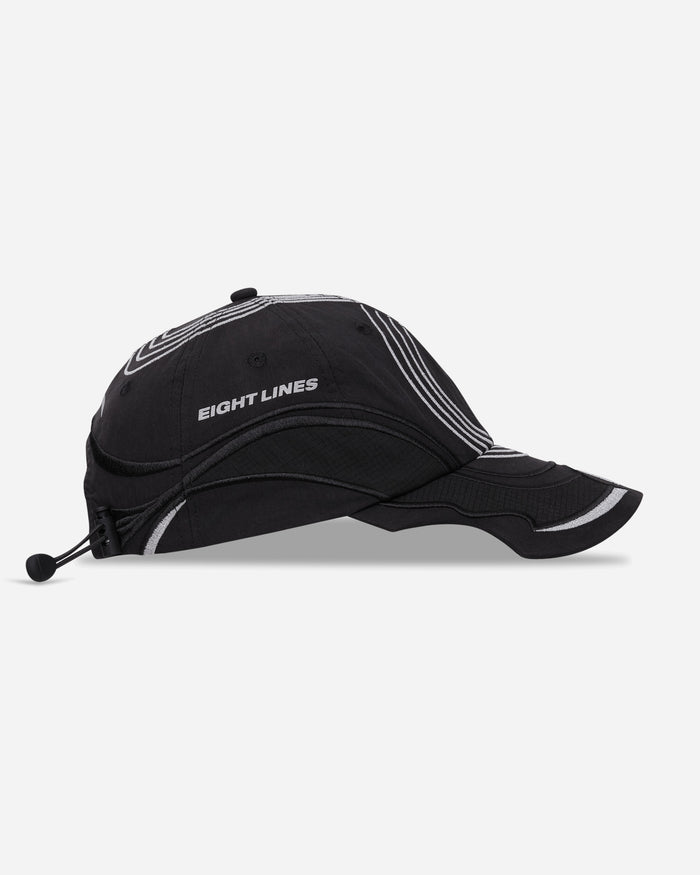 ROA Roa x Eightlines PURSUIT 6 Panel Cap Black Hats Caps YBUW2159FA129 BLK0001