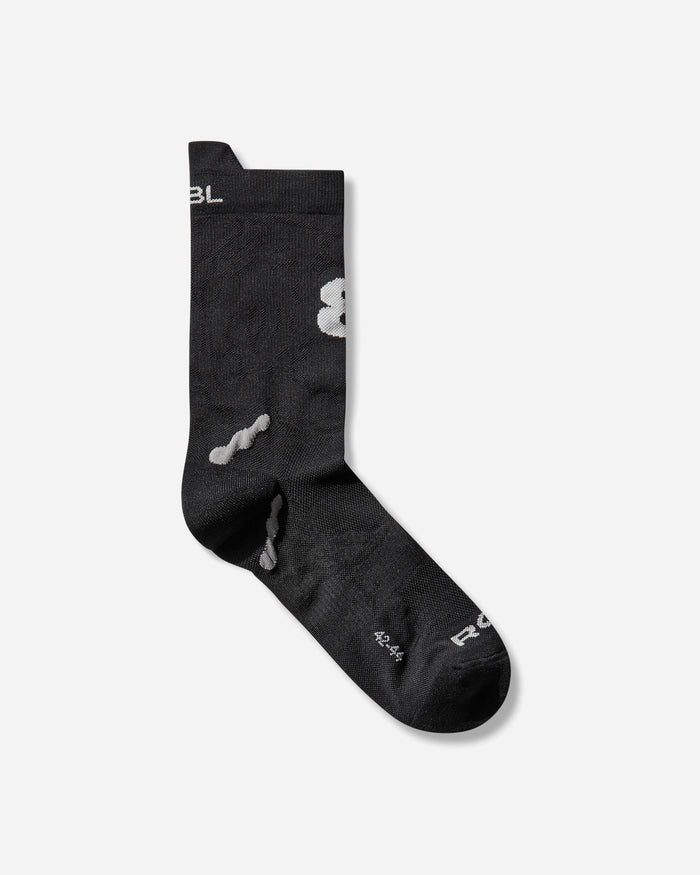 ROA Roa x Eightlines RYLI Q-skin Technical Crew Socks Black Underwear Socks YBUW049YA23 BLK0001
