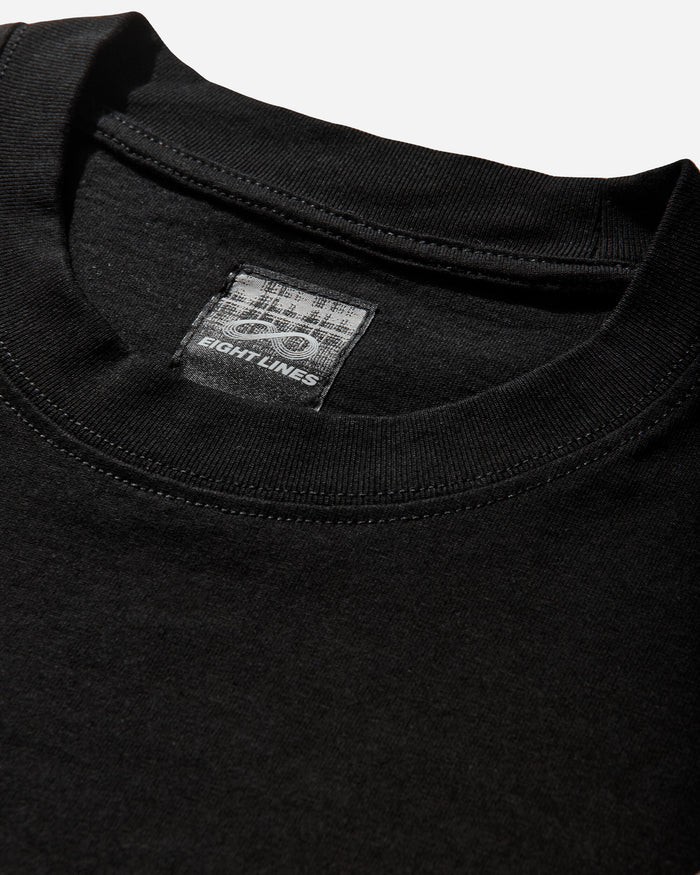 ROA Roa X Eightlines T-Shirt Black T-Shirts Top YBMW0244JY30 BLK0001
