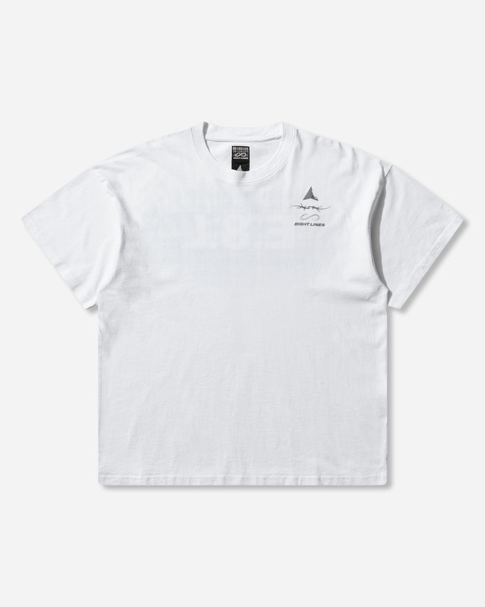 ROA Roa X Eightlines T-Shirt White T-Shirts Top YBMW0238JY30 WTH0001