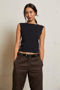 Elanor 90s jersey muscle tee