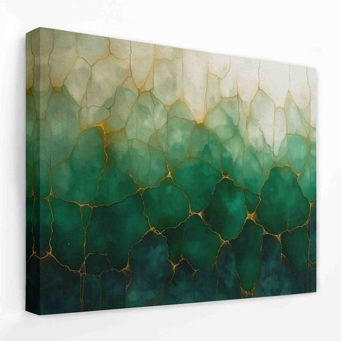 Elegant Emerald - Emerald Canvas Wall Art