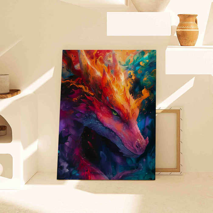 Elemental Dragon - Colorful Wall Art
