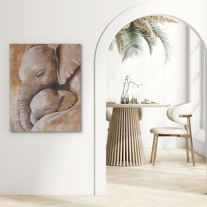 Elephant Affection - Africa Art for Bedroom