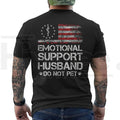 "Emotional Support Husband" – USA Flag Motif Graphic Apparel