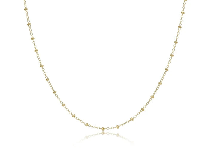 EN-15" Choker Simplicity Chain Gold-Classic Gold 2mm
