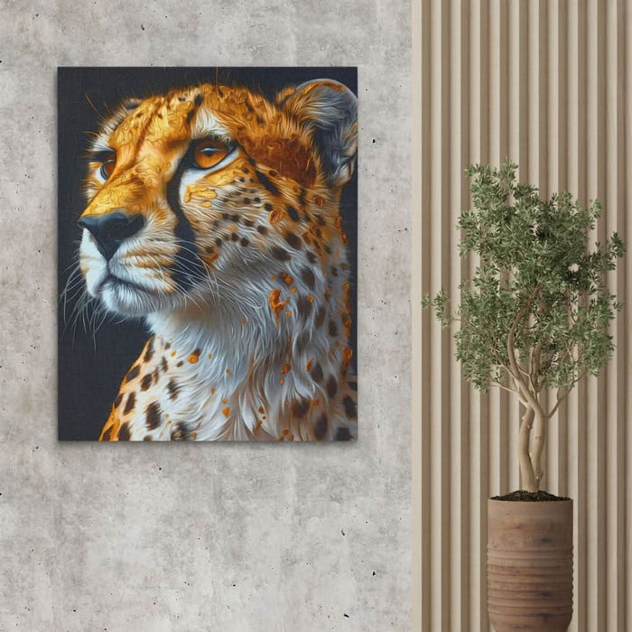 Enchanted Cheetah - Wall Art in Black Frame