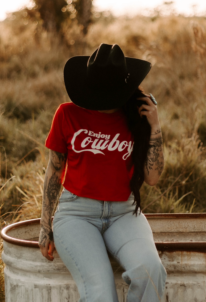 Enjoy Cowboy Crop Top