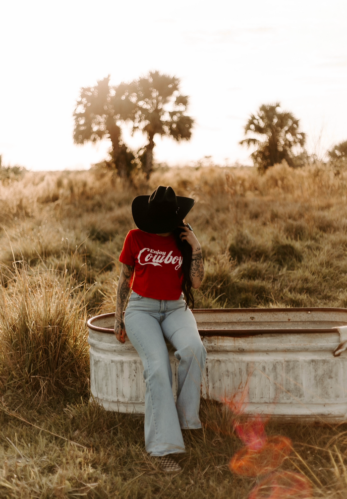 Enjoy Cowboy Crop Top