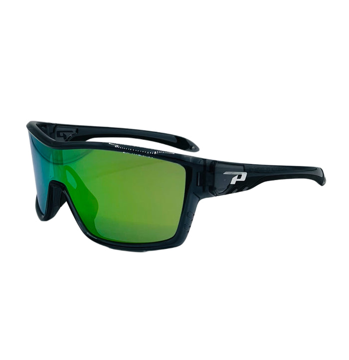 Smoke Crystal w/ Green Diamond Mirror Polarized