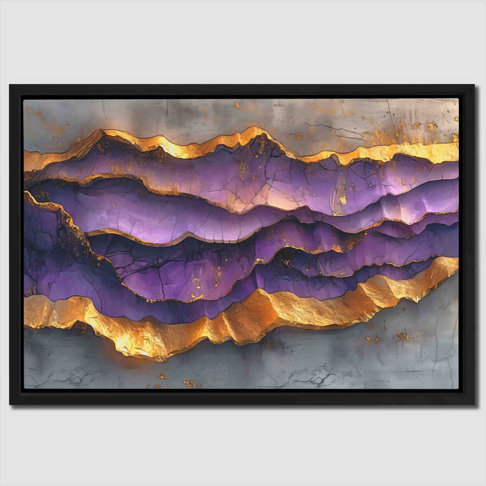 Ethereal Texture - Gold Horizontal Canvas Print