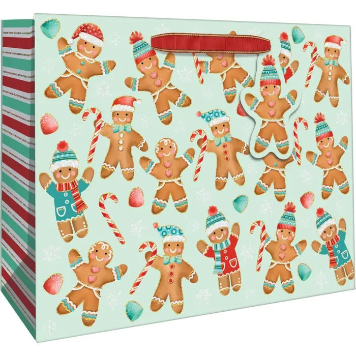 Euro Tote - Large Tote - Gingerbread Cookies - 6 Count