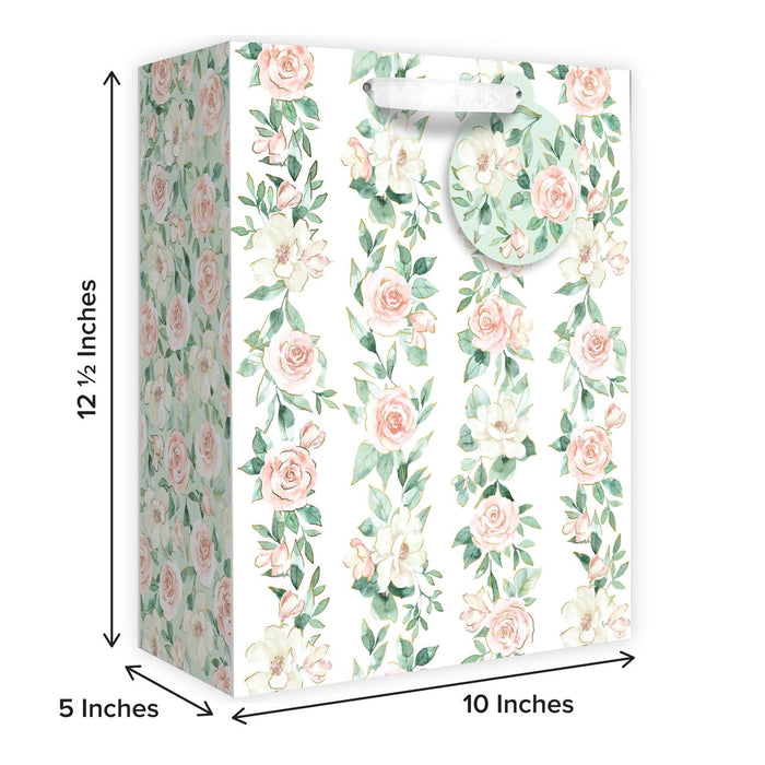 Euro Tote - Large Tote - Pink Roses