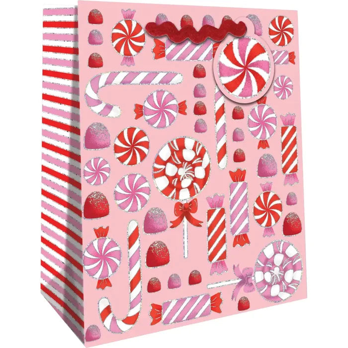 Euro Tote - Medium - Candy Christmas - XMT599