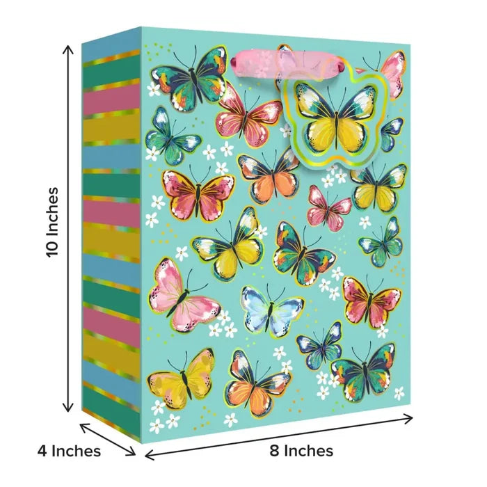 Euro Tote - Medium - Colorful Butterflies