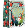Euro Tote - Medium - Festive Dinosaurs - 6 Count - XMT500