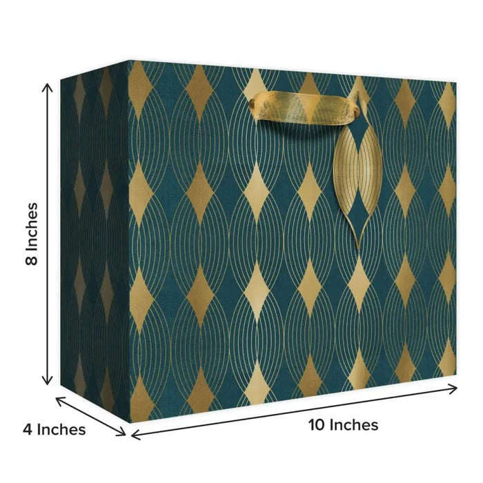 Euro Tote - Medium - Gilded Geo Gold