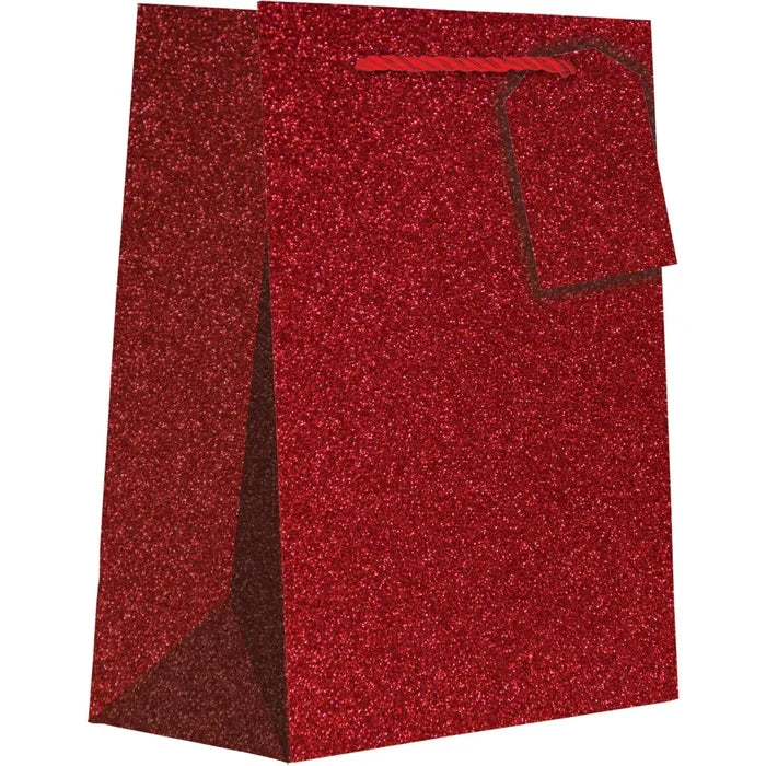 Euro Tote - Small - Red Sparkle - ST675
