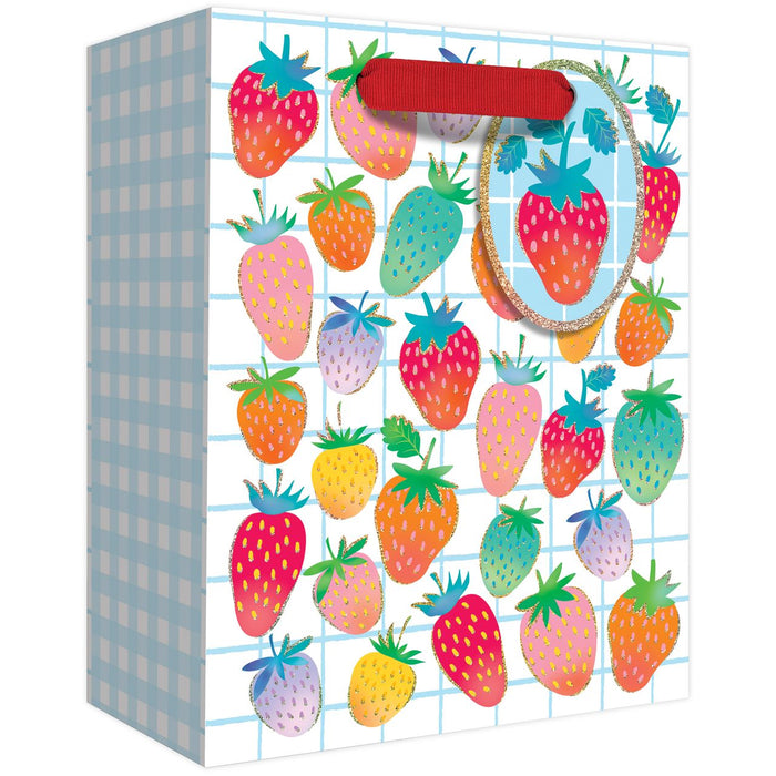 Euro Tote - Small - Sweet Strawberries - 6 Count - GBS236