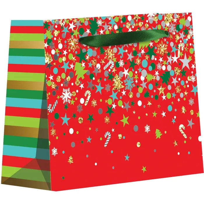 Euro Tote - Tiny - Christmas Party Red - 6 Count - XTT580