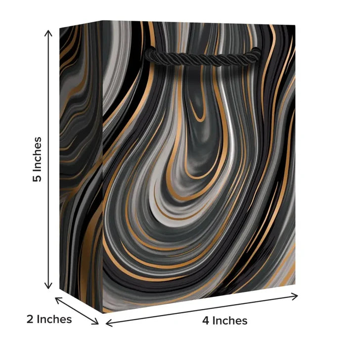 Euro Tote - Tiny Tote - Marbleized Black