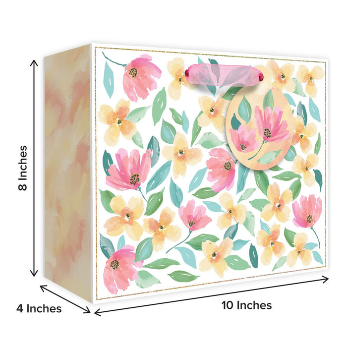 Euro Tote With Tissue - Medium - Full Bloom