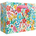 Euro Tote With Tissue - Medium - Happy Wildflowers - 6