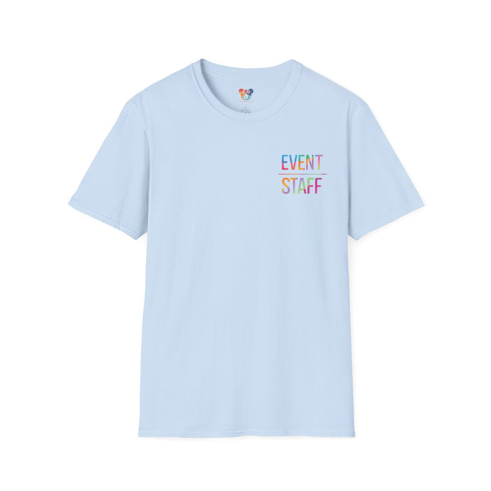 Event Staff T-Shirt — Colourful Event Crew Tee