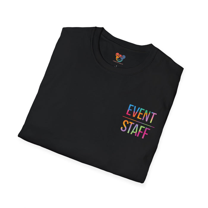 Event Staff T-Shirt — Colourful Event Crew Tee
