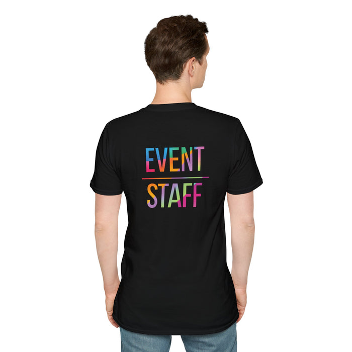 Event Staff T-Shirt — Colourful Event Crew Tee