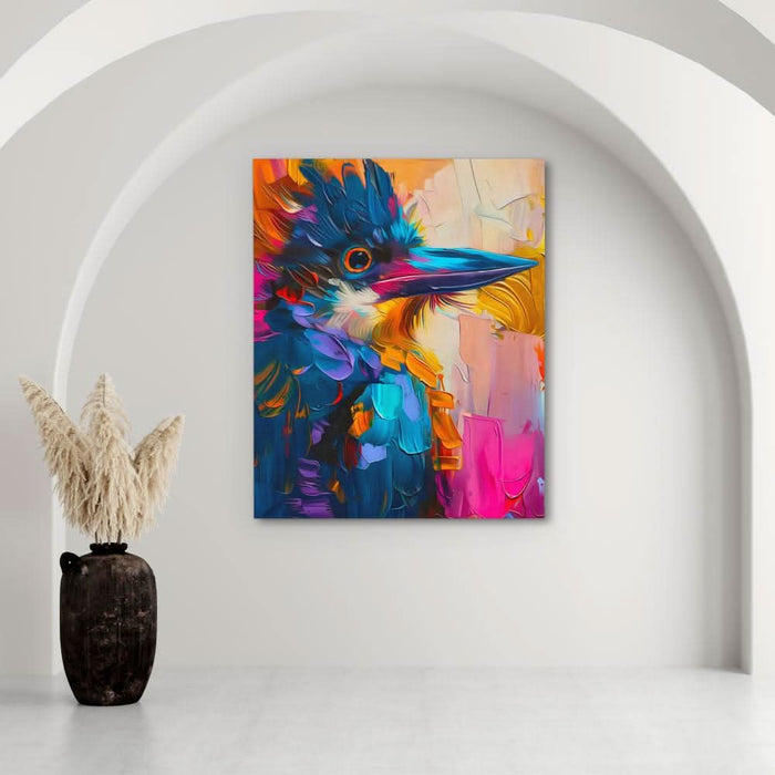 Exotic Grace - Colorful Bird Canvas Print