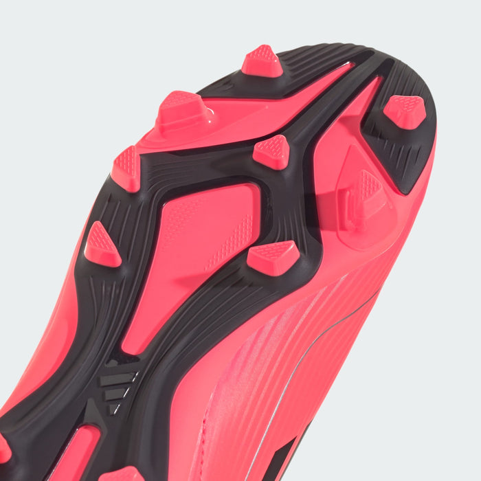 adidas F50 CLUB Flexible Ground Cleats | Turbo Orange / Aurora Black / Platinum Metallic | Kid's