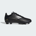 adidas F50 CLUB Flexible Ground Soccer Cleats | Core Black / Iron Metallic / Gold Metallic | Kid's Unisex