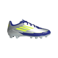 adidas F50 CLUB MESSI Firm/Multi-Ground Soccer Cleats | Silver Metallic-Solar Yellow-Lucid Blue | Men's