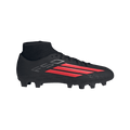 adidas F50 CLUB Mid Cut Firm Ground / Multi Ground Soccer Cleats | Core Black / Lucid Red | Men's