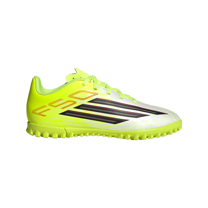 adidas F50 CLUB Turf Football Shoes | Team Solar Yellow 2 / Core Black / Lucid Red | Kid's
