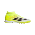 adidas F50 LEAGUE Mid Cut Turf Soccer Shoes | Team Solar Yellow 2 / Core Black / Lucid Red | Men's