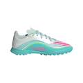 adidas F50 MESSI LEAGUE Turf Football Shoes | Cloud White / Lucid Pink / Flash Aqua | Kid's