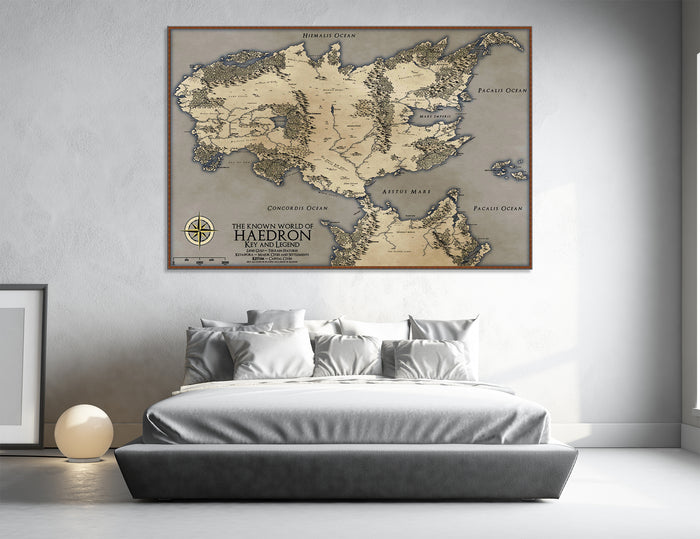 Fantasy Map Canvas Print #5016