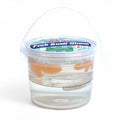 The Farm Fresh Fish Bowl Slime by Farm Fresh is a small clear plastic container with a lid and handle, filled with goldfish slime and toy fish inside—perfect as a fun sensory toy, displayed on a white background.