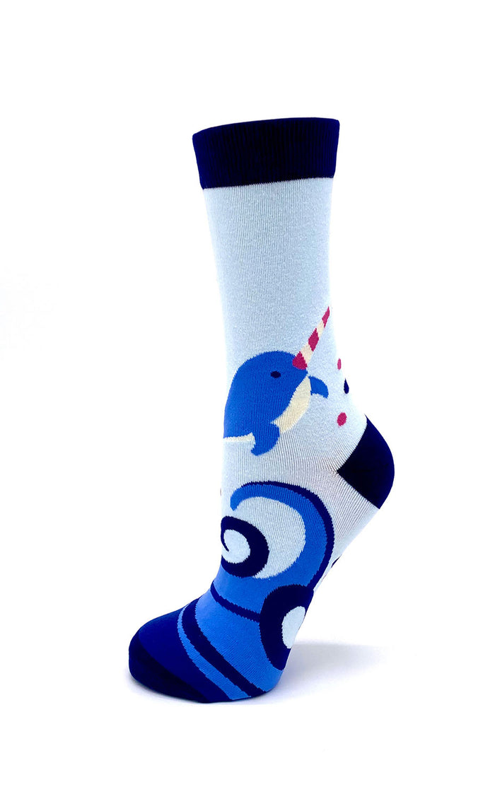 Narwhal Women's crew socks