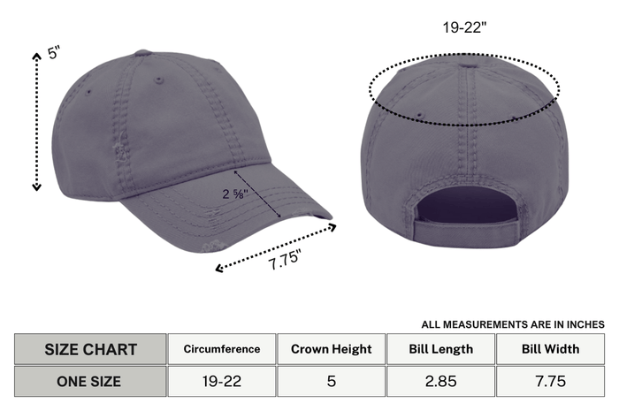Feral Blackout Distressed Dad Hat