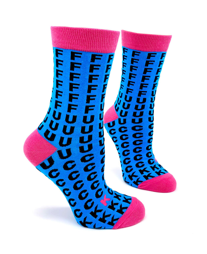 Fuck Womens crew socks