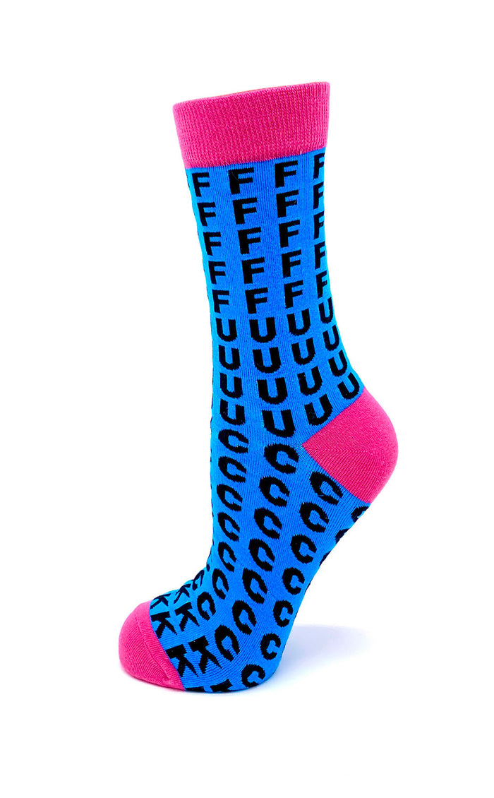 Women's offensive crew socks FFFFFFUUUUCCCCCKKK