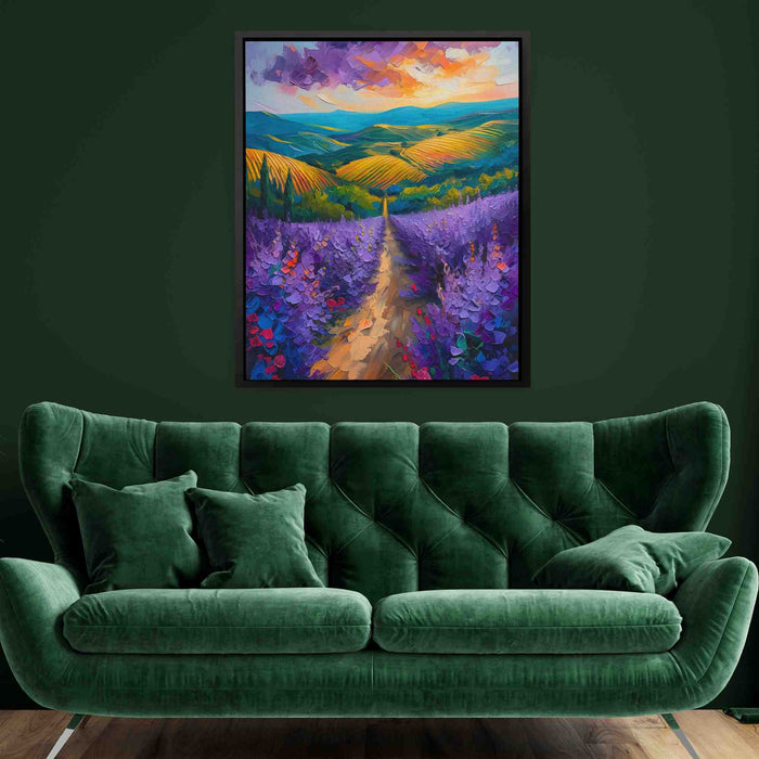 Fields of Amethyst - Large Impressionist Canvas Print