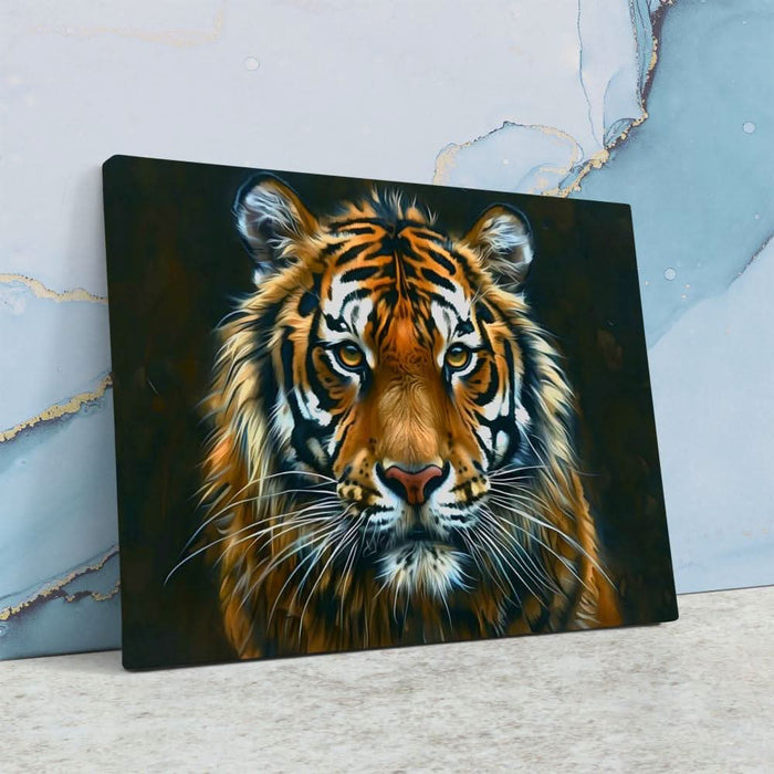 Final Thoughts - Black Big Cat Canvas Print