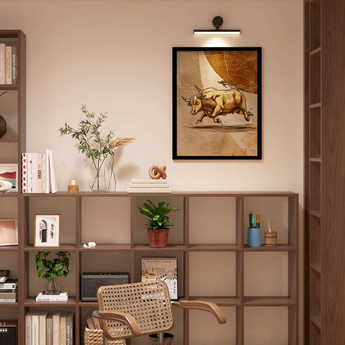 Financial Titan - Brown Wall Art for Home Office