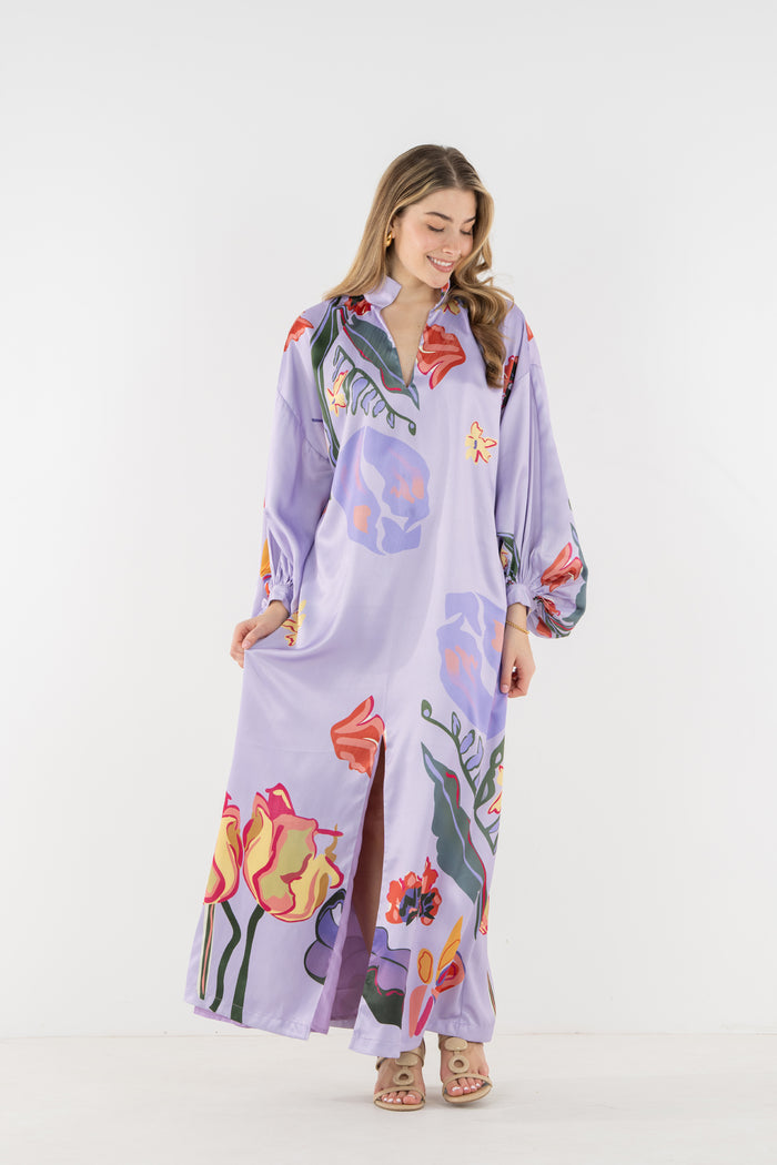 Fiona Dress-Lilac Garden